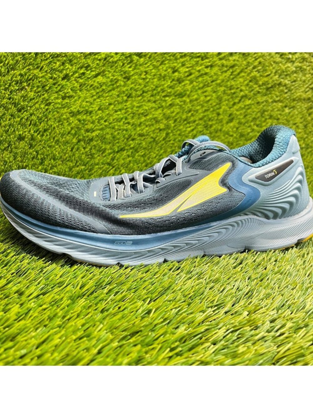 Altra Torin‎ 5 Mens Size 12 Majolica Blue Yellow Road Running Shoes Sneakers